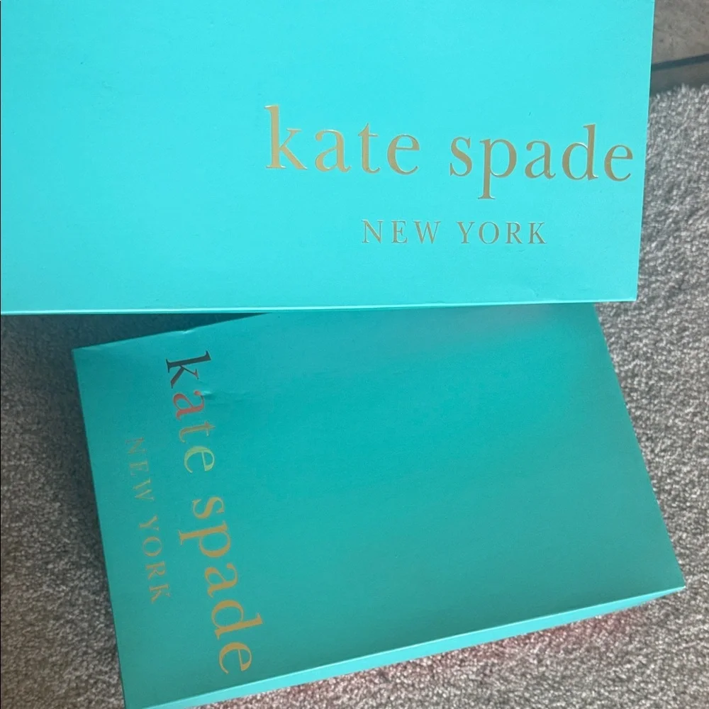 Kate Spade Turquoise Boxes with Gold Accents ♠️